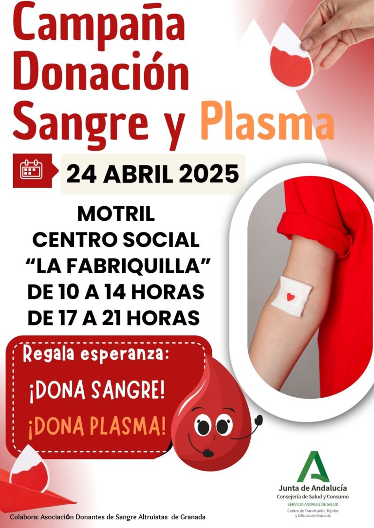 Campaña de Donación Sangre y Plasma 24 de abril 2025