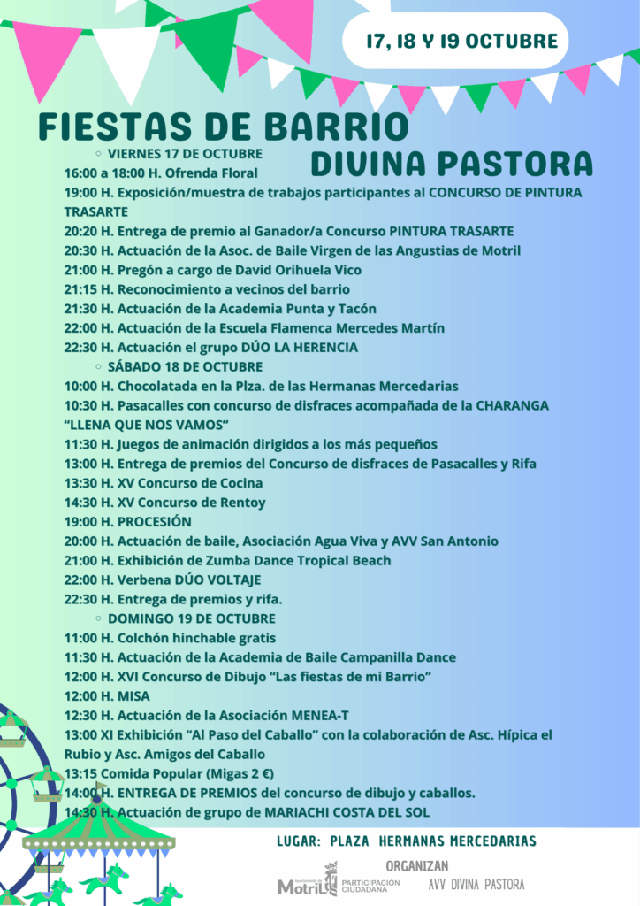 FIESTAS BARRIO DIVINA PASTORA 2025